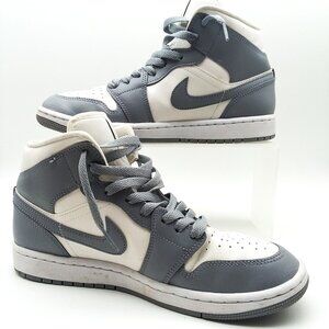 Nike Air Jordan 1 Mid ‘Stealth’ Women’s Sz 9 BQ6472-115 Retro Basketball Sneaker